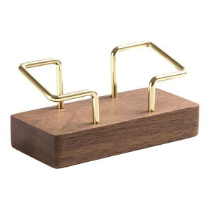 名刺立て木製名刺スタンド大容量75枚入れ可能卓上名刺ケースカード立て展示カードスタンド名刺入れオフィス用ウォールナット