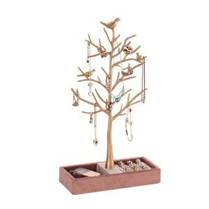 アクセサリースタンドピアススタンドネックレスケース腕時計ピアスかけディスプレイスタンドツリー型おしゃれトレイ収納ケースジュエリーブレスレット用北欧小物インテリアゴールド…