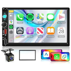 Hodozzy2DinJ[XeICXCarPlay/AndroidAutoΉ7C`HD^b`XN[Bluetooth_ufBMP5J[WIFMWIڃ~[O@\tJ[wbhjbg