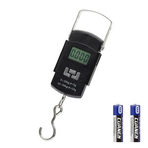 JIMIGUGUデジタル吊り下げ秤デジタルスケール最大測定重量50kg電子はかり釣り荷物携帯式デジタル旅行はかり精密軽量便利家庭用電池付属