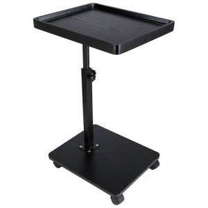 Pugrweiサイドテーブルキャスター付き昇降式ベッドサイドテーブル360°回転ソファーテーブル介護テーブル高さ調節可能移動便利安定耐久性小型省スペースコの字組立簡単家用在宅勤務多目…