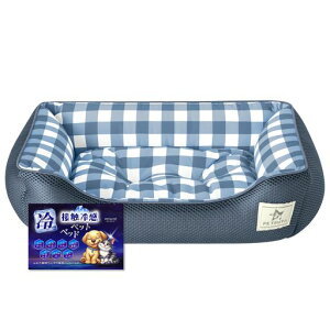 PETSUTA �� �L �x�b�h �� �⊴x3D���b�V���f�� �y�b�g�x�b�h �`�F�b�N�� ���^�� M 50x40x15cm �l�C�r�[