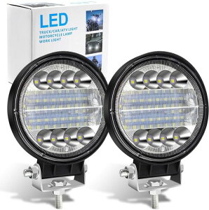 X-STYLE72WLED��Ɠ�12V24V�L�p�E���p������led���[�N���C�g�ԊO�����z�_�Ƌ@�B�⏕���ی^4����(�z���C�g+�C�G���[)(2��)