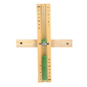 OUNONA15分砂時計タイマーサウナ用木製ガラス製タイマーおしゃれなキッチンタイマー家庭用リマインダー時間管理に最適