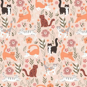 VEELIKE壁紙シール貼る壁紙ダスティピンクかわいい猫リメイクシートカッティングシートピンクふすまに貼れる剥がせる壁紙貼るだけかべかみのりつき壁紙クロス襖張り替え自分で簡単防…