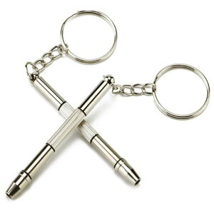 メガネ用ドライバーメガネネジ回し眼鏡眼鏡用ドライバーキーホルダー付軽量小型携帯型修理工カメラ携帯電話時計4in12個入り