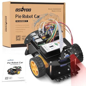 OSOYOO{bgJ[LbgX}[gJ[RaspberryPi543BB+ZeroWΉSTEMpDIYX}[gLbgwƑlPythonvO~O̊wKCsAWifiIOTRg[[AWebCSI