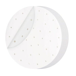 VitalBloomせいろ蒸し26cmせいろ用50枚入り丸型穴あき使い捨てペーパー蒸し器ロ用紙中華ロ用調理用紙蒸し器ロ用紙料理用クッキングシート(円形(26cm))