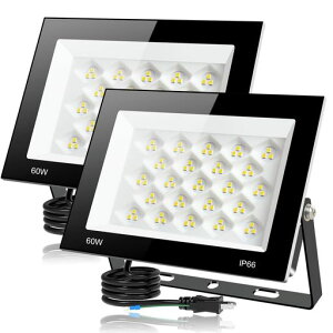 【2個セット】LED投光器30W4000LM昼光色ledライト屋外IP66防水豪雨対応作業灯led100V対応アース付きプラグPSE認証済灯光器高演色Ra85以上外灯高輝度省エネ120°広角屋外照明看板灯