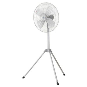 広電(KODEN)工業扇工場扇業務用扇風機三脚型45cmアルミ羽根首振り折り畳み脚高さ調節3段階風量羽根簡単取付高さ112-137cmシルバーAZF451TMA