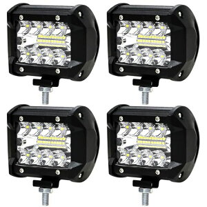 4�Z�b�gLED��Ɠ�9V-32V�Ή��⏕��LED���[�N���C�g9.3cm60W6500KIP68�h��LED���C�g�o�[�X�|�b�g�f�b�L���C�g�|�b�h���C�g�R���{�t���L���[�u��ƃ��C�gLED������L�p�W��������铔�O�Ɠ�
