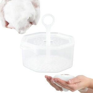 YANYULI洗顔泡立て器泡立て器洗顔フォームカップ洗顔用美容グッズポータブルシャワー泡立てきめ細かなマイクロバブルシャンプー320mlクリア