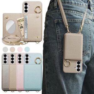 DialfA �K�� Galaxy S26 �P�[�X �蒠�^ �M�����N�V�[S26 �P�[�X�蒠�^ �V�����_�[�X�g���b�v �X�}�z�P�[�X galaxys26�P�[�X �g�уP�[�X �l�C ���킢�� ������� ���� �����O �~���[ ���ϋ� �J�[�h �c