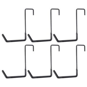 NUOLUXガレージフック収納車庫大型S字フック壁傷つけない6個倉庫高耐久ガーデン屋外工場用多機能工具スポーツ用品ウォールハンガー