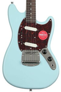 Squier by Fender �G���L�M�^�[ Classic Vibe �f60s MustangR, Laurel Fingerboard, Sonic Blue �\�t�g�P�[�X�t��