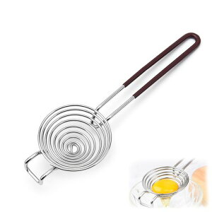 FineGood黄身取り卵黄身分け分ける器エッグセパレーター黄身分離クッキングツールステンレス鋼製卵黄分離道具身分け分ける器