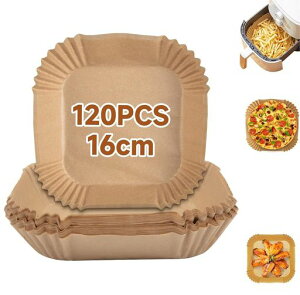 エアフライヤー用紙ノンフライヤー使い捨て紙ノンフライオーブンエアーオーブン天ぷら敷紙油紙クッキングシートシリコーンオイル紙電子レンジ/オーブン/蒸し器対応耐熱/耐油/耐水性…