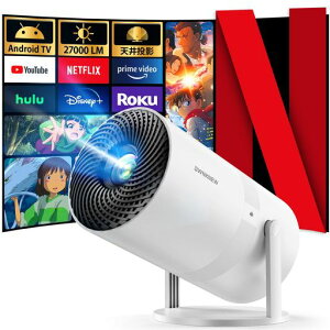 �v���W�F�N�^�[ �ƒ�p �����^ �V�䓊�e �y2026�ŐV�^�E4K�Ή��EAndroid TV���ځE33000LM �E270°��]�E�^��1080P�zOWNKNEW �z�[���V�A�^�[ ���P�x ������`�␳ ���y�� Wi-Fi6 ���� �y��