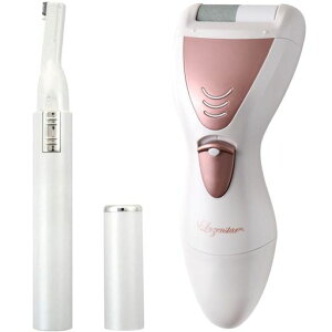 【セット品】ロゼンスターフェイスシェーバーレディース用乾電池式ペンシルタイプアタッチメント4種付きコンパクト+電動爪削り角質ケアローラーネイルケア3WAY乾電池式ネイルポリッシ…