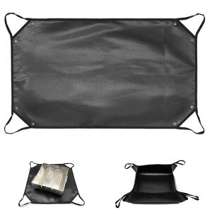 CHENGMAY焚き火シートスパッタシート薪バッグチクチクしないブラック黒耐熱耐火防炎防火キャンプ芝生保護焚き火台シート(100x50CM)