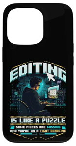 Editing Is Like A Puzzle �r�f�I�G�f�B�^�[ �X�}�z�P�[�X iPhone 13 Pro �p