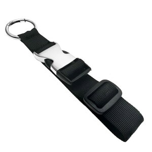 BTtime荷物ストラップメタルバックルリボン本リュックベルトスーツケースフック旅行便利グッズマフラー持ち運びジャケットホルダ両手解放調整可能紛失防止出張/旅行/通学/通勤用25x240mm(…