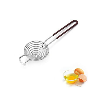 ?黄身取り卵黄身分け分ける器エッグセパレーター卵黄卵白分離304食品級素材ステンレス製キッチン用品調理器具クッキングツール(ブラウン)