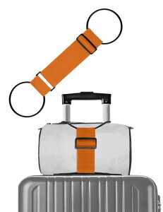 バッグ固定ベルト【整理収納アドバイザー監修】1個バッグとめるベルトスーツケースベルトキャリーバッグ荷物固定バンド高弾性ゴム旅行便利グッズ調整可能軽量ずり落ち防止便利グッ…