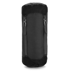 TRIWONDERコンプレッションバッグ寝袋用圧縮袋軽量圧縮バッグ収納袋スタッフバッグケース耐摩耗シュラフ衣類が収納可能防水キャンプアウトドア携帯スタッフサック(Sイブラック)