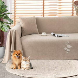 OSONAソファーカバー防水かけるだけマルチカバー長方形大判犬猫対策3人掛け肘付き肘なし撥水加工毛髪不粘着ソファーベッドカバー北欧おしゃれ防水ソファーシーツ犬猫用シート傷防止爪…