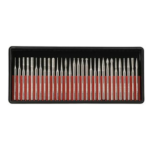 ダイヤモンドドリル研削ビットセットニードルポイントリファービッシュ修理ドリルビット彫刻彫刻研磨ガラス翡翠石ドリルビットツールアクセサリー異なる組み合わせ3mmハンドル直径