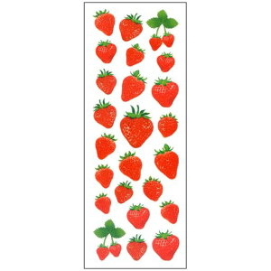 奥山商会シールラメ入りシールリアルイチゴCR732