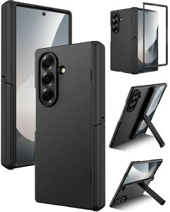 Miimall�Ή�GalaxyZFold7�P�[�X�t�B������̌^�X�^���h�@�\�q���W�ی�ϏՌ��Ռ��ی�h�o����~�ߑS�ʕی�X����Case�M�����N�V�[Z�t�H�[���h7�X�}�z�J�o�[ZFold7�g�уP�[�X(�u���b�N)