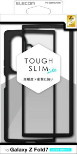 �G���R��GalaxyZFold7(SC-56F)�P�[�X�J�o�[�����ϏՌ��Ռ��z��TPU�n�C�u���b�h���^�y�ʍd�x5H�J���������Y�ی�TOUGHSLIMLITE�u���b�NPM-G256TSLFCBK