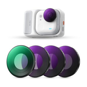 K&FCONCEPTInsta360GOUltra専用フィルターセット(CPL+ND8+ND16+ND32)NDフィルターPLフィルター偏光フィルター高透過率減光量調整反射除去28層ナノコーティング撥水防汚装着簡単