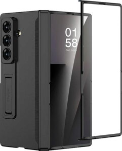 Miimall�Ή�GalaxyZFold7�P�[�X�t�B�����t���X�^���h�@�\���C�q���W�ی�ϏՌ��}�b�g�R�K�i��䐫�\�S�ʕی슊��~�ߕt���X�}�z�J�o�[�M�����N�V�[Z�t�H�[���h7(�u���b�N)