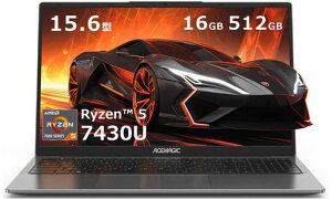 ACEMAGIC�m�[�g�p�\�R��Ryzen57430U�m�[�gPC�ő�4.3GHz6C/12T16GB+512GB�y�X���b�g*2�������ESSD�ǉ��E�����\�zPCIe3.0SSD1080P�t��HDAMDLaptopWin11