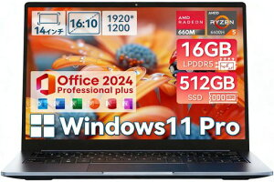 2026�V�o��CHUWI�m�[�g�p�\�R��Office2024����14�C���`�p�\�R��Windows11ProOSRyzen56600H6�R�A12�X���b�h�ő�4.5GHz�A������16GB512GBSSDHDMI