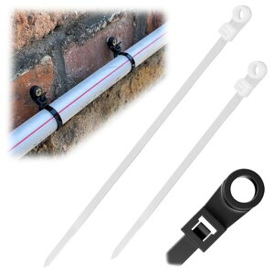 結束バンド【200本】屋外ネジ止め式固定バンド耐久ナイロンタイラップケーブルバンドケーブルタイ長い200mm150mm白リピートタイ収納配線整理防?用品地震(白)