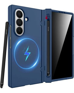 Miimall�Ή�GalaxyZFold7�P�[�X�y���t���`�����h�~�t�B��������S�y�����[�q���WMagsafe�Ή��}�b�g�d�グ����~�߃M�����N�V�[Z�t�H�[���h7�p�t���J�o�[�q���W�ی�h�o�ϏՌ������h�~�}�O�l�b�c