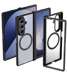 [MagSafe�Ή��E�q���W�ی�]GalaxyZFold7�P�[�XMagSafe�Ή�forSamsung�M�����N�V�[Z�t�H�[���h75GSC-56F/SCG34�P�[�X�}�O�l�b�g���ړ����Ȕw�ʃp�l��