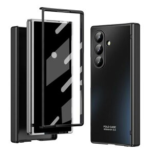 GalaxyZFold7��p�����^�P�[�X�d�t�����t���[���q���W�J�o�[�t����̌^�����K���X�������C�����X�[�d�Ή������Y�ی�360�x�ی�}�b�g�̕\�ʎ蒠�^�܂��݉����ʔ����������ϏՌ���w�c