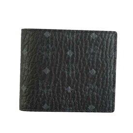 MCM（エムシーエム）二つ折り財布 小銭入れ付き MXS AAVI01 BK001 ブラック【送料無料】