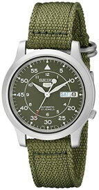 腕時計 セイコー メンズ SNK805 Men's SNK805 SEIKO 5 Automatic Stainless Steel Watch with Green Canvas腕時計 セイコー メンズ SNK805