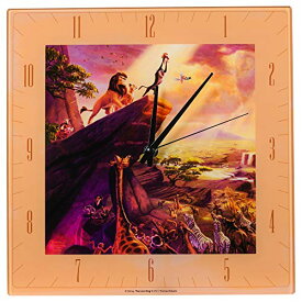 壁掛け時計 インテリア インテリア 海外モデル アメリカ Mark Feldstein & Associates Lion King Disney Kinkade Sunrise Orange 11 inch Glass Square Wall Clock壁掛け時計 インテリア インテリア 海外モデル アメリカ