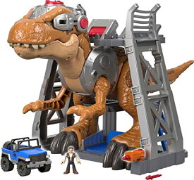 ジュラシックワールド JURASSIC WORLD おもちゃ フィギュア 恐竜映画 Imaginext Jurassic World T. rex Dinosaur Toy with Owen Grady Figure, Light-Up Eyes & Chomping Action for Ages 3+ Years, ジュラシックワールド JURASSIC WORLD おもちゃ フィギュア 恐竜映画