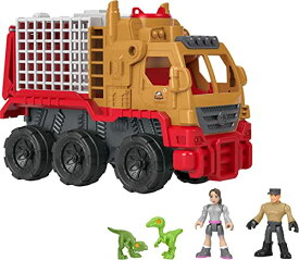 ジュラシックワールド JURASSIC WORLD おもちゃ フィギュア 恐竜映画 Fisher-Price Imaginext Jurassic World Camp Cretaceous Toys Dinosaur Hauler Vehicle & Yaz Poseable Figure for Preschool Kジュラシックワールド JURASSIC WORLD おもちゃ フィギュア 恐竜映画