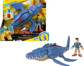 ジュラシックワールド JURASSIC WORLD おもちゃ フィギュア 恐竜映画 Fisher-Price Imaginext Jurassic World Camp Cretaceous Mosasaurus Dinosaur & Kenji figure set for preschool kids ages 3-8ジュラシックワールド JURASSIC WORLD おもちゃ フィギュア 恐竜映画