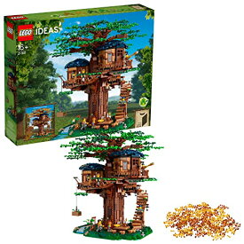レゴ LEGO 21318 Ideas Tree House, Model Construction Set for 16 Plus Year Olds with 3 Cabins, Interchangeable Leaves, Minifigures and a Bird Figureレゴ