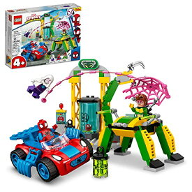 レゴ LEGO Marvel Spidey and His Amazing Friends Spider-Man at Doc Ock’s Lab 10783 Building Kit; Super-Hero Playset with Spider-Man, a Vehicle and 2 Other Minifigures; Gift for Kids Aged 4+ (131 Pieces)レゴ